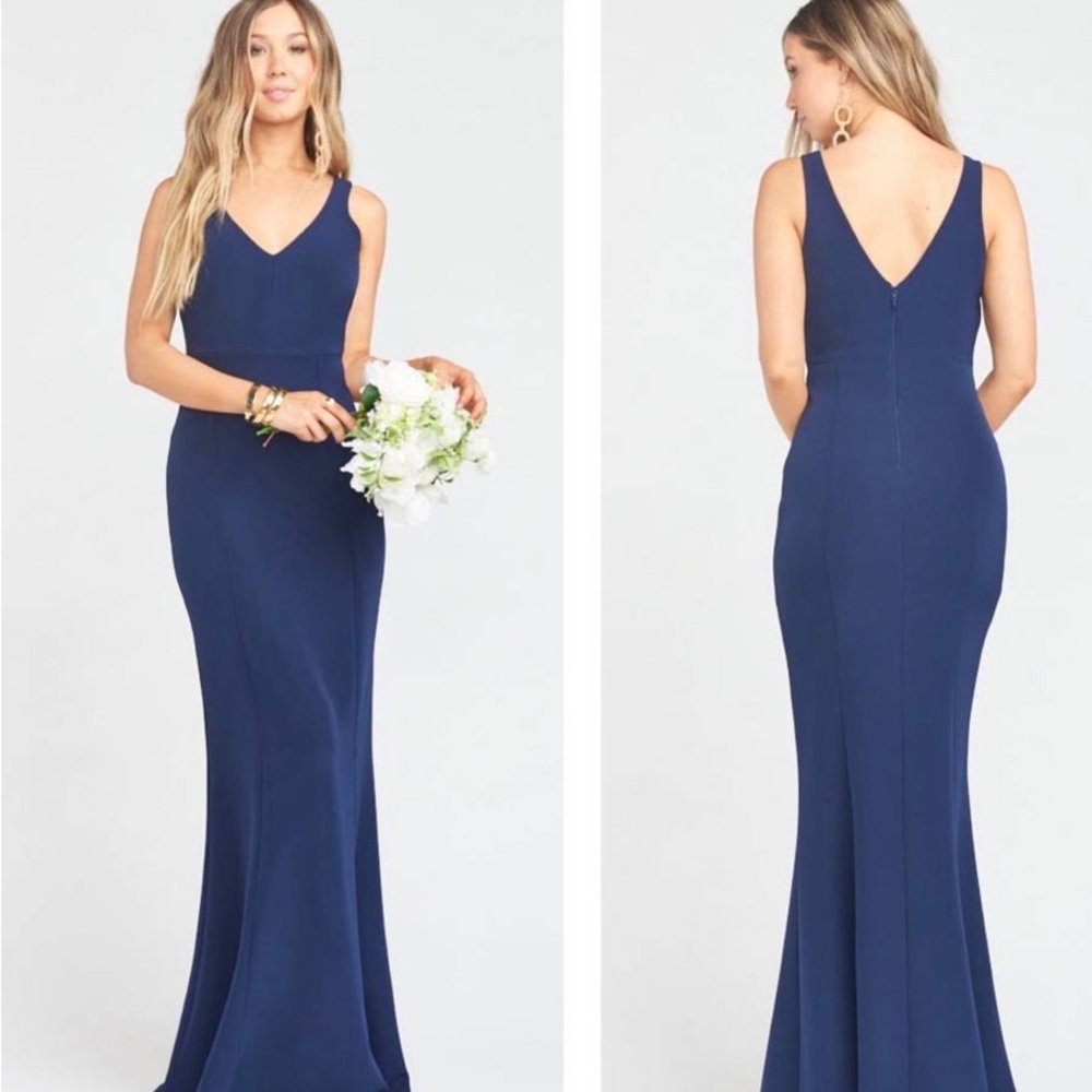 New with tags Show Me Your Mumu Morgan Trumpet Gown. Size medium